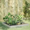 vidaXL Lit surélevé de jardin 100x100x18,5 cm acier inoxydable