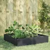 vidaXL Lit surélevé de jardin anthracite 100x100x33,5 cm acier