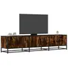 vidaXL Meuble TV chêne fumé 180x35x41 cm bois d'ingénierie