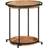vidaXL Table d'appoint Ø55x60 cm bois massif d'acacia