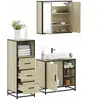 vidaXL Ensemble de meubles de salle de bain 3 pcs chêne sonoma