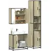 vidaXL Ensemble de meubles de salle de bain 3 pcs chêne sonoma