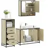 vidaXL Ensemble de meubles de salle de bain 3 pcs chêne sonoma