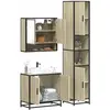 vidaXL Ensemble de meubles de salle de bain 3 pcs chêne sonoma