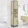 vidaXL Armoire de salle de bain chêne sonoma bois d'ingénierie métal
