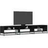 vidaXL Meuble TV noir 270x40x46 cm bois d'ingénierie