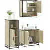 vidaXL Ensemble de meubles de salle de bain 3 pcs chêne sonoma