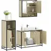vidaXL Ensemble de meubles de salle de bain 3 pcs chêne sonoma
