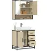 vidaXL Ensemble de meubles de salle de bain 2 pcs chêne sonoma