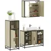 vidaXL Ensemble de meubles de salle de bain 3 pcs chêne sonoma