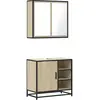 vidaXL Ensemble de meubles de salle de bain 2 pcs chêne sonoma