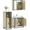 vidaXL Ensemble de meubles de salle de bain 3 pcs chêne sonoma