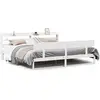 vidaXL Cadre de lit sans matelas blanc 180x200 cm bois massif de pin