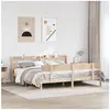 vidaXL Cadre de lit sans matelas 200x200 cm bois massif de pin