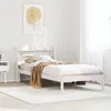 vidaXL Cadre de lit sans matelas blanc 160x200 cm bois de pin massif