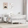 vidaXL Cadre de lit sans matelas blanc 120x200 cm bois de pin massif