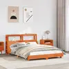 vidaXL Cadre de lit sans matelas cire marron 140x200cm bois pin massif