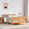 vidaXL Cadre de lit sans matelas cire marron 120x200cm bois pin massif