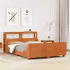 vidaXL Cadre de lit sans matelas cire marron 120x200cm bois pin massif