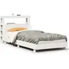 vidaXL Cadre de lit sans matelas blanc 75x190 cm bois de pin massif