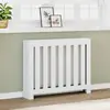 vidaXL vidaXL Cache-radiateur blanc 104x20x82 cm bois d'ingénierie