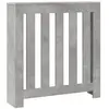 vidaXL Cache-radiateur gris béton 78x20x82 cm bois d'ingénierie