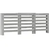 vidaXL Cache-radiateur sonoma gris 205x21,5x83,5 cm bois d'ingénierie