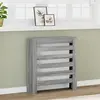 vidaXL Cache-radiateur sonoma gris 78x20x82 cm bois d'ingénierie