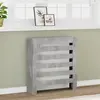 vidaXL Cache-radiateur gris béton 78x20x82 cm bois d'ingénierie