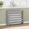 vidaXL Cache-radiateur sonoma gris 104x20x82 cm bois d'ingénierie