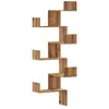 vidaXL Étagère d'angle murale chêne artisanal bois d'ingénierie
