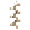 vidaXL Étagère d'angle murale chêne sonoma 45x45x147cm bois ingénierie