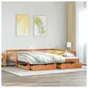 vidaXL Lit de jour et lit gigogne et tiroirs 90x190 cm bois pin massif