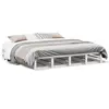 vidaXL Cadre de lit sans matelas blanc 200x200 cm bois massif de pin