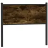 vidaXL Tête de lit chêne fumé 100 cm bois d'ingénierie et acier