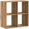 vidaXL Bibliothèque chêne artisanal 68,5x32x68,5 cm bois d'ingénierie