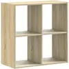 vidaXL Bibliothèque chêne sonoma 68,5x32x68,5 cm bois d'ingénierie