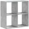 vidaXL Bibliothèque gris béton 68,5x32x68,5 cm bois d'ingénierie