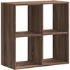 vidaXL Bibliothèque chêne marron 68,5x32x68,5 cm bois d'ingénierie