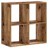 vidaXL Bibliothèque vieux bois 68,5x32x68,5 cm bois d'ingénierie