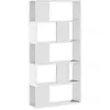 vidaXL Bibliothèque 5 niveaux blanc 80,5x23,5x162,5 cm bois ingénierie