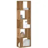 vidaXL Bibliothèque 5 niveaux chêne artisanal bois ingénierie