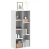 vidaXL Bibliothèque blanc 50x25x105 cm bois d'ingénierie