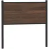 vidaXL Tête de lit chêne marron 120 cm bois d'ingénierie et acier