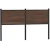 vidaXL Tête de lit chêne marron 135 cm bois d'ingénierie et acier
