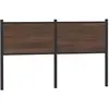 vidaXL Tête de lit chêne marron 140 cm bois d'ingénierie et acier