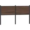 vidaXL Tête de lit chêne marron 150 cm bois d'ingénierie et acier