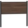 vidaXL Tête de lit chêne marron 100 cm bois d'ingénierie et acier