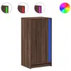 vidaXL Buffet avec LED chêne marron 42,5x34x85 cm bois d'ingénierie