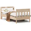 vidaXL Cadre de lit sans matelas 75x190 cm bois de pin massif